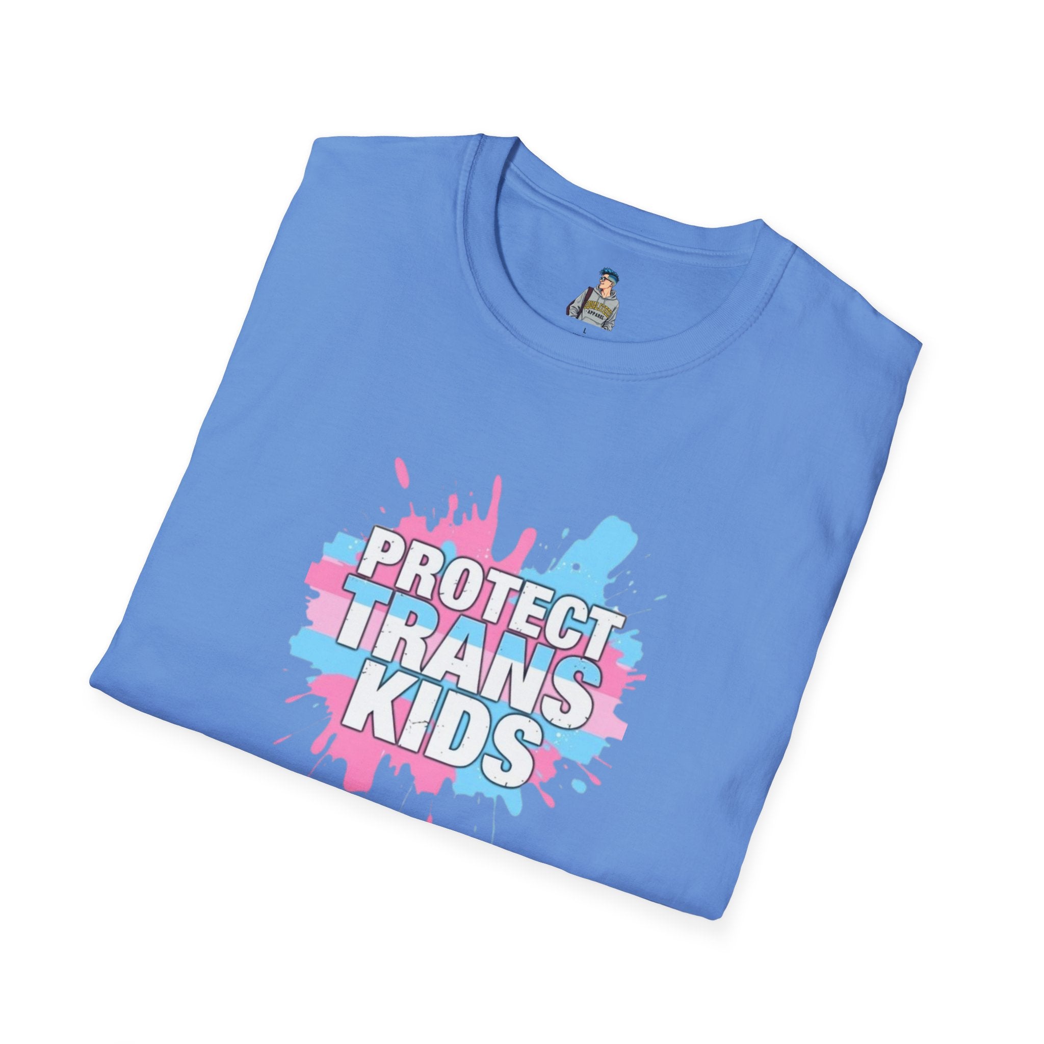 Protect Trans Kids Unisex Softstyle T-Shirt - Supportive LGBTQ+ Apparel