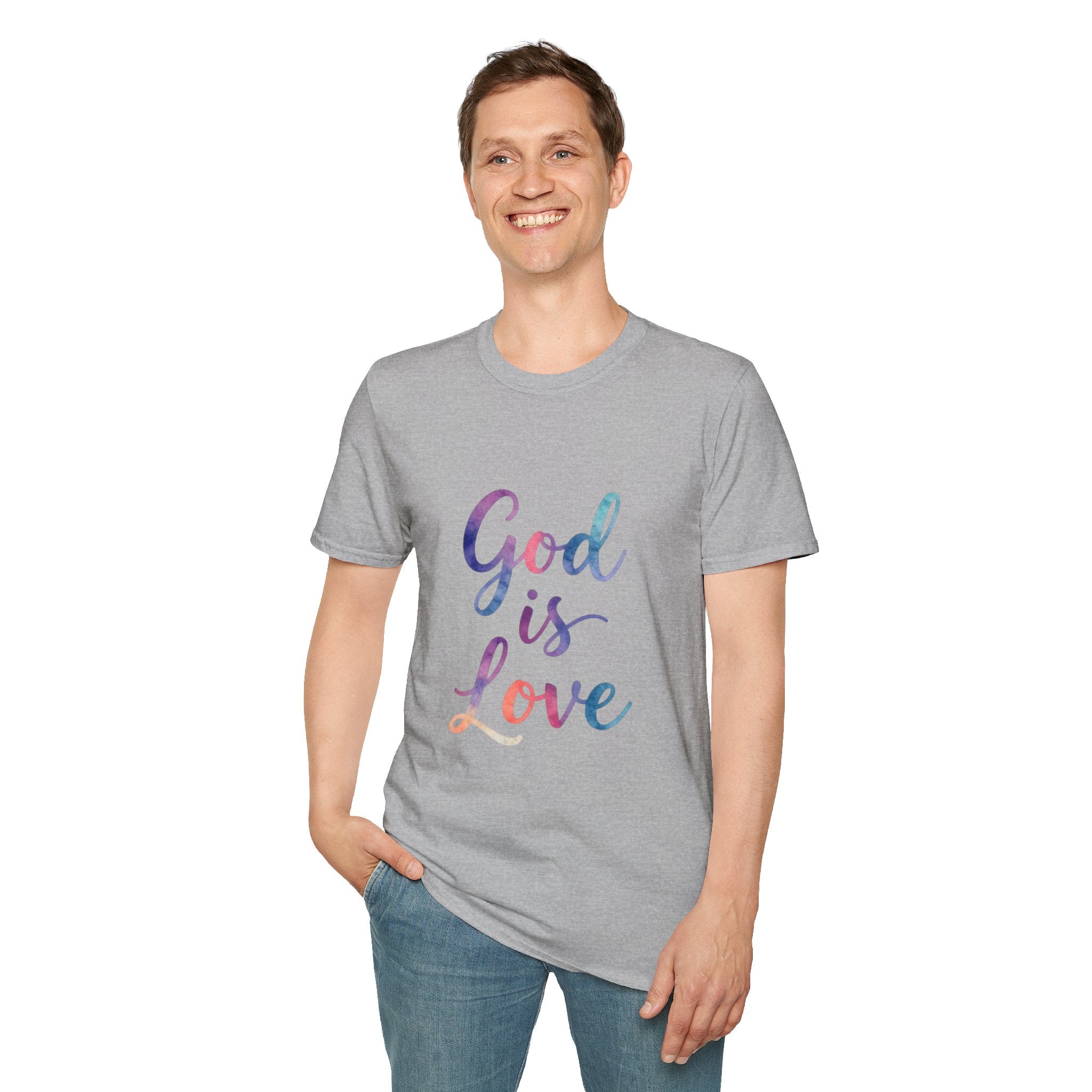 God Is Love T-Shirt — Colorful Tee