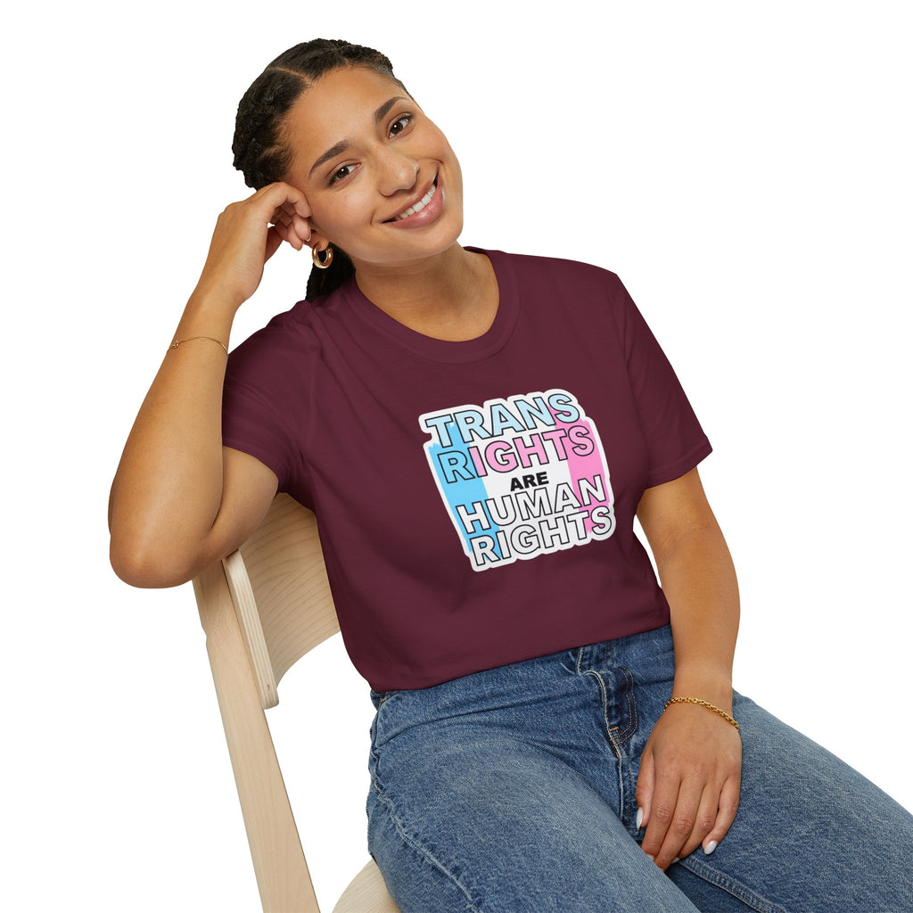 Trans Rights Unisex Softstyle T-Shirt - Support Equality & Trans Rights