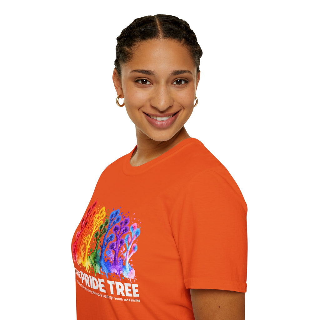 Pride Tree Las Vegas White Text T-shirt