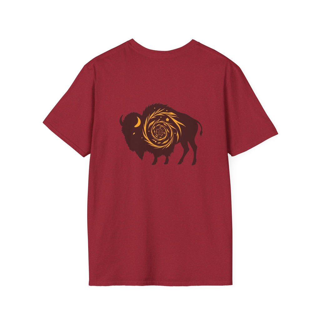 Buffalo Spiral Design Unisex Softstyle T-shirt
