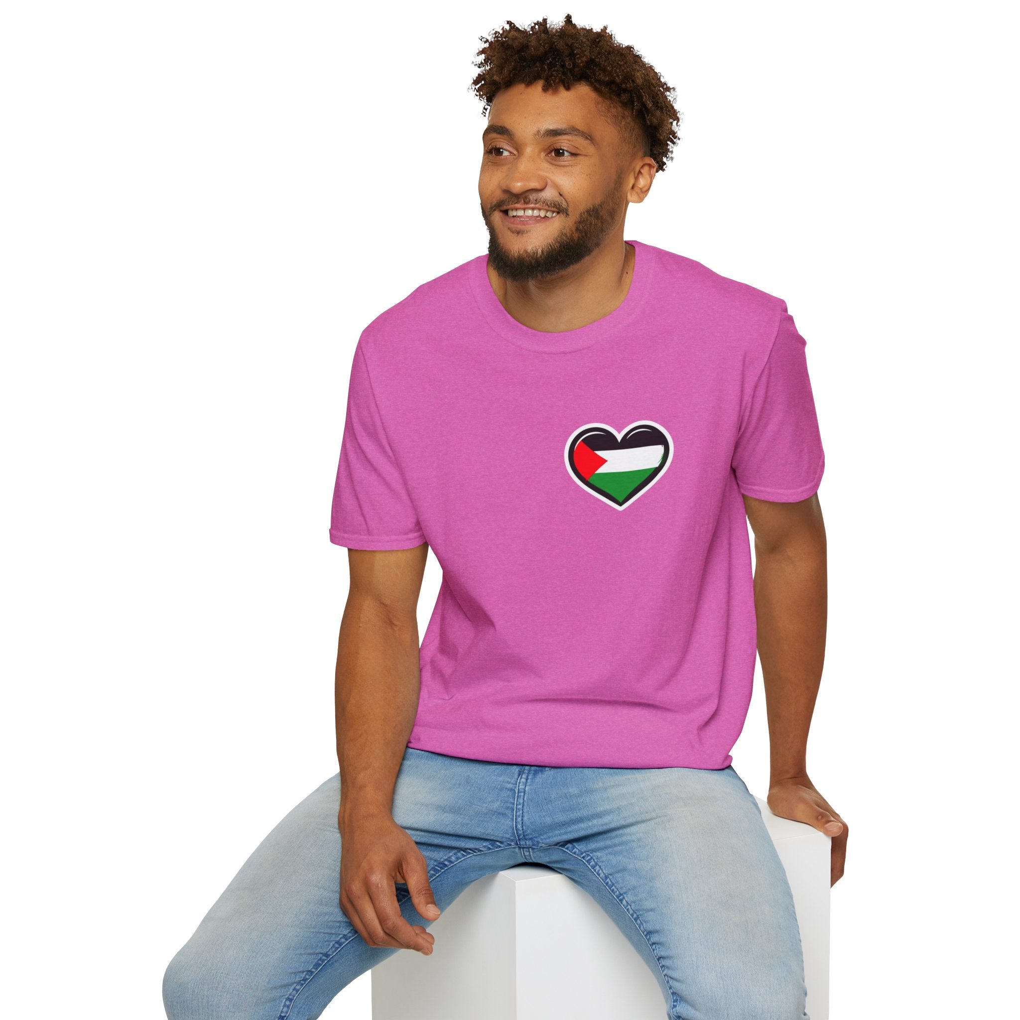 Unisex Softstyle T-Shirt: Stand with Gaza & We Are All Palestine Graphic Tee