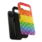 Rainbow Polka-Dot Tough Case for Android