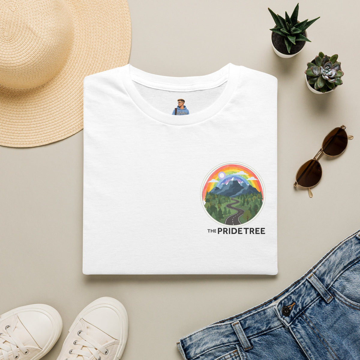 Pride Tree Las Vegas Mountain Graphic T-Shirt