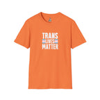 Trans Lives Matter Unisex Softstyle T-Shirt - Support LGBTQ+ Rights