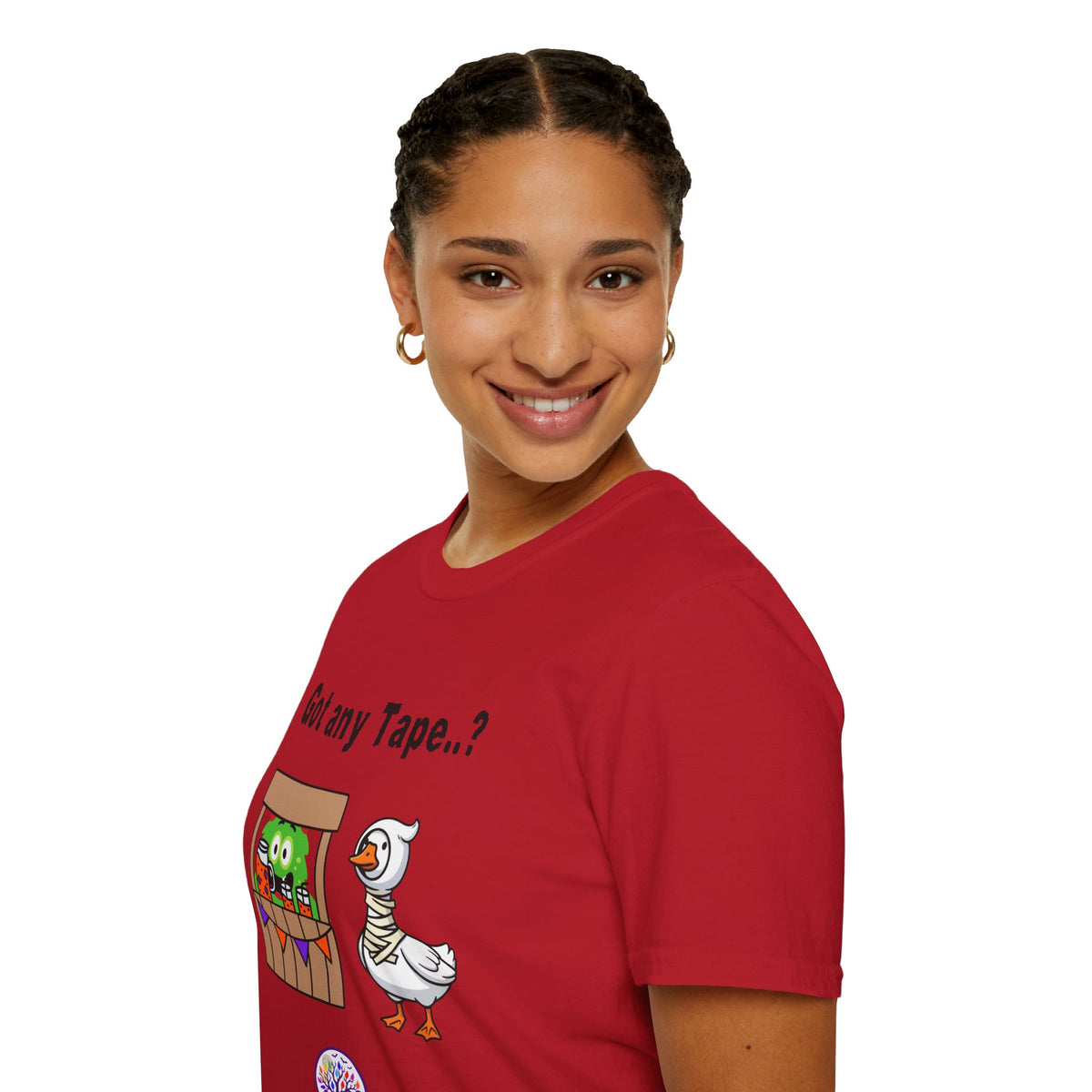 Got any Tape..? Funny Goose & Frog Market T-Shirt — Cute Animal Humor Tee