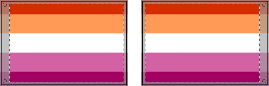 Double Sided Lesbian Pride Flag - Vibrant Rainbow Decorative Banner for Parades and Celebrations