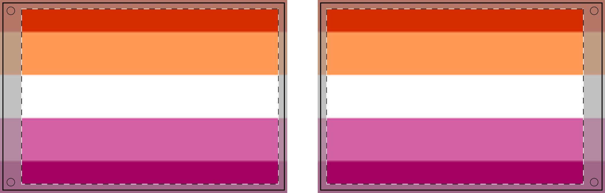 Double Sided Lesbian Pride Flag - Vibrant Rainbow Decorative Banner for Parades and Celebrations