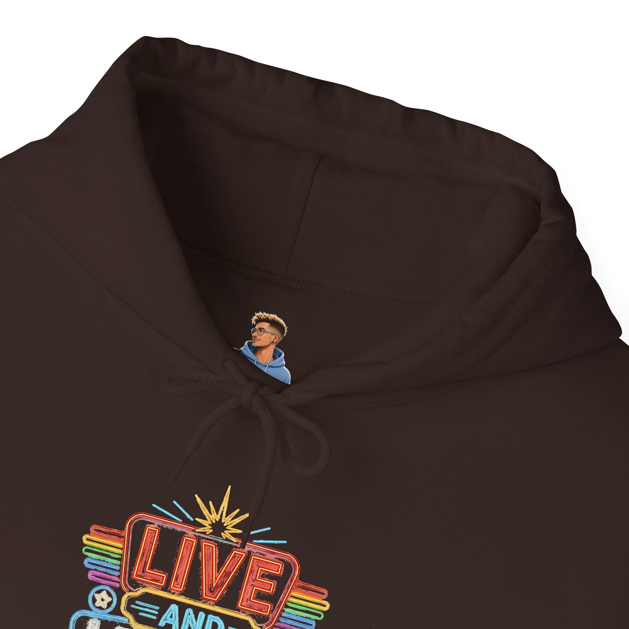 Live And Let Live Hoodie — Retro Peace Graphic Pullover