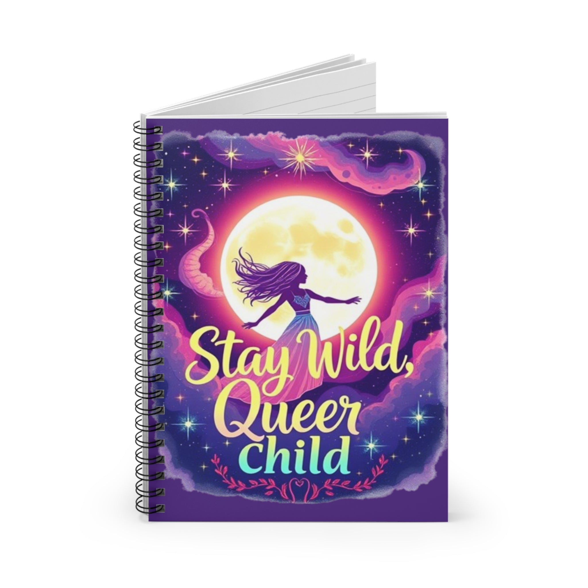 Stay Wild, Queer Child Spiral Notebook - Inspirational Journal for Creative Minds