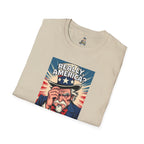Uncle Sam in disbelief Really, America? Unisex softstyle T-Shirt