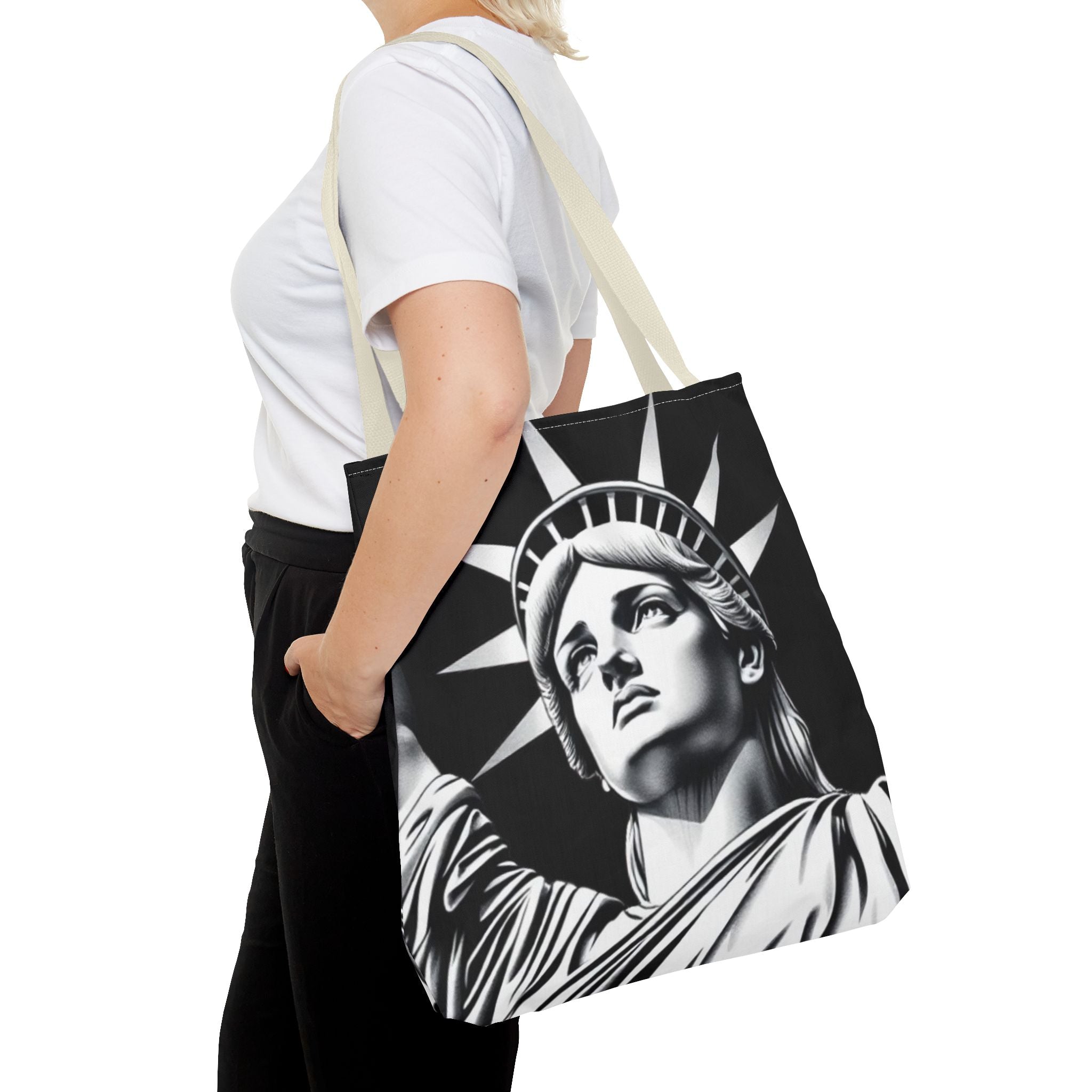 Lady Liberty Sketch Tote Bag