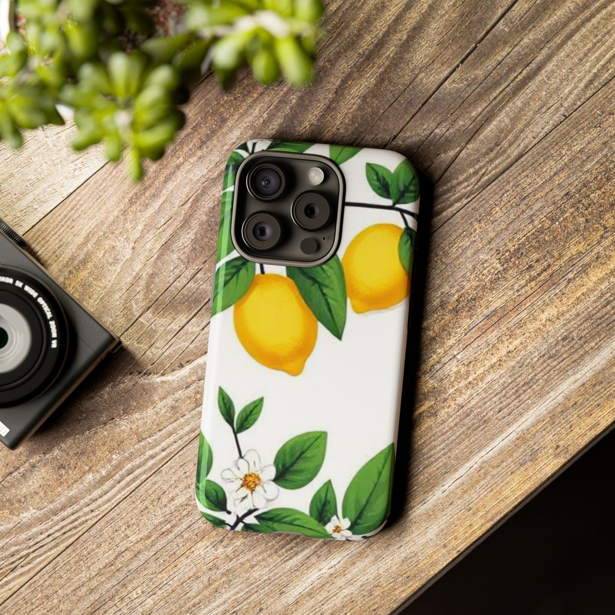 Lemon Blossom Tough Phone Case for iPhone