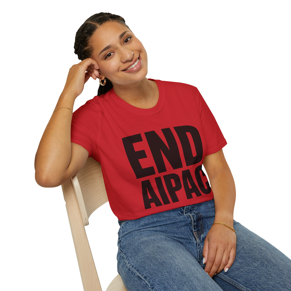 END AIPAC Bold Protest T-Shirt