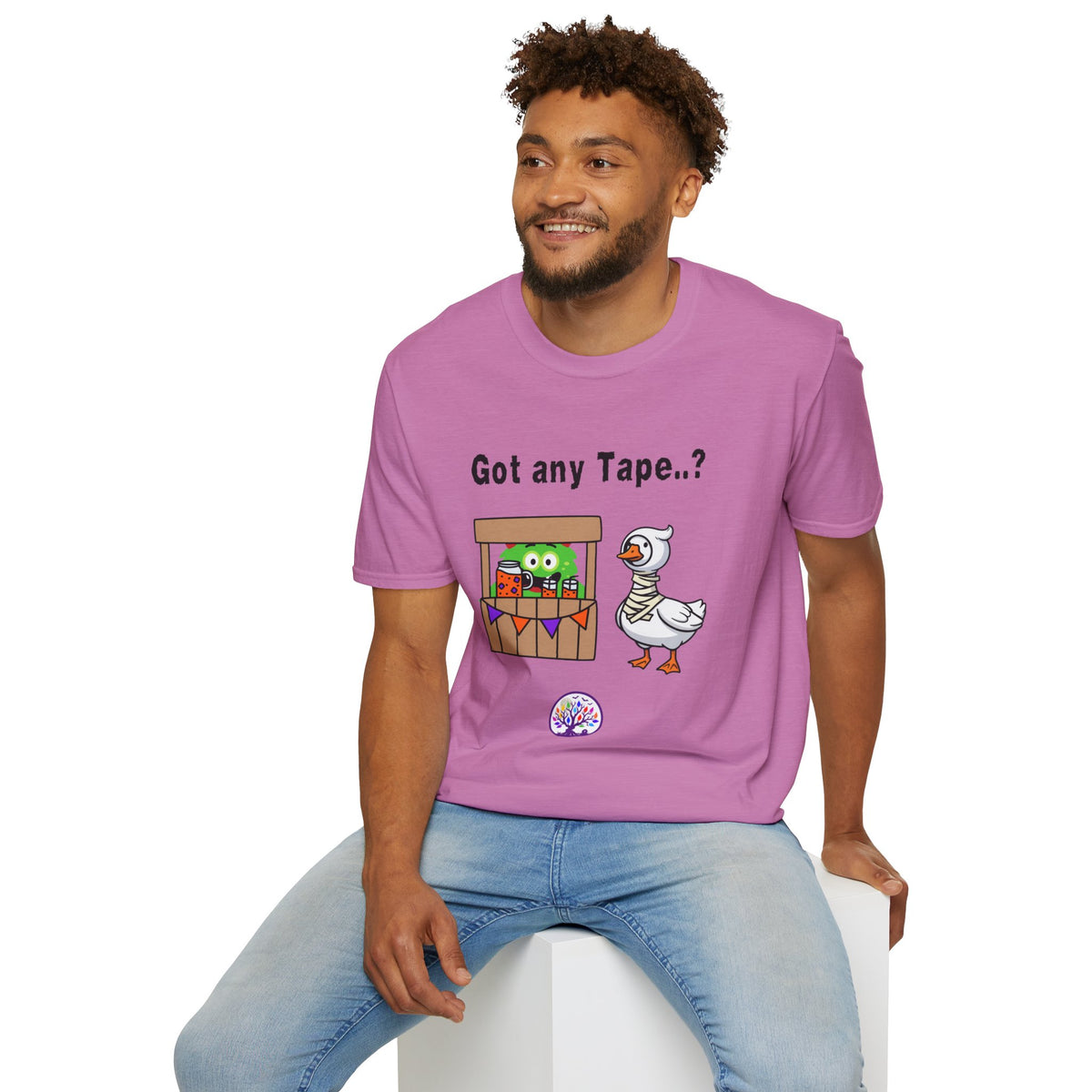 Got any Tape..? Funny Goose & Frog Market T-Shirt — Cute Animal Humor Tee