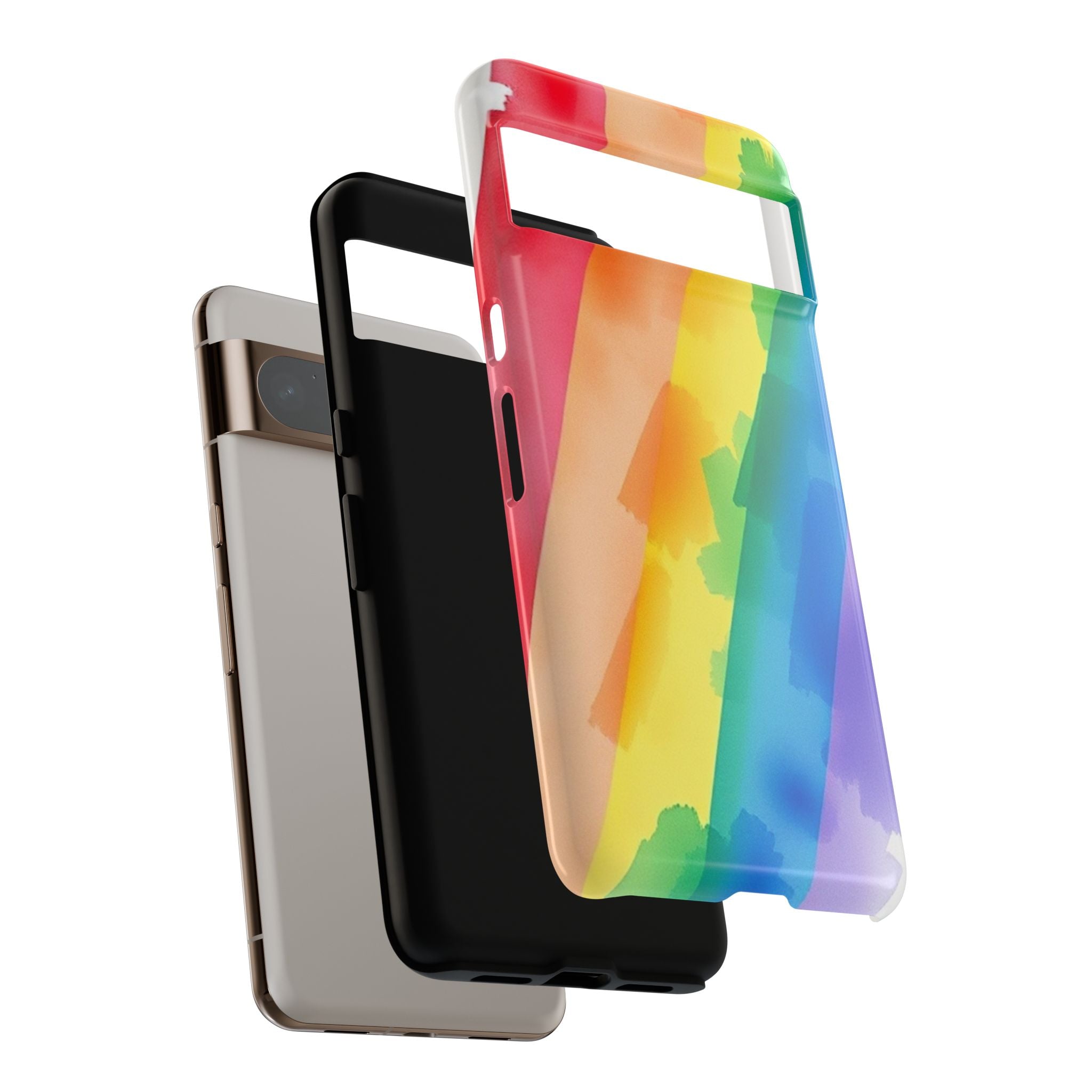 Rainbow Watercolor Art Tough Cases For Android & iPhone
