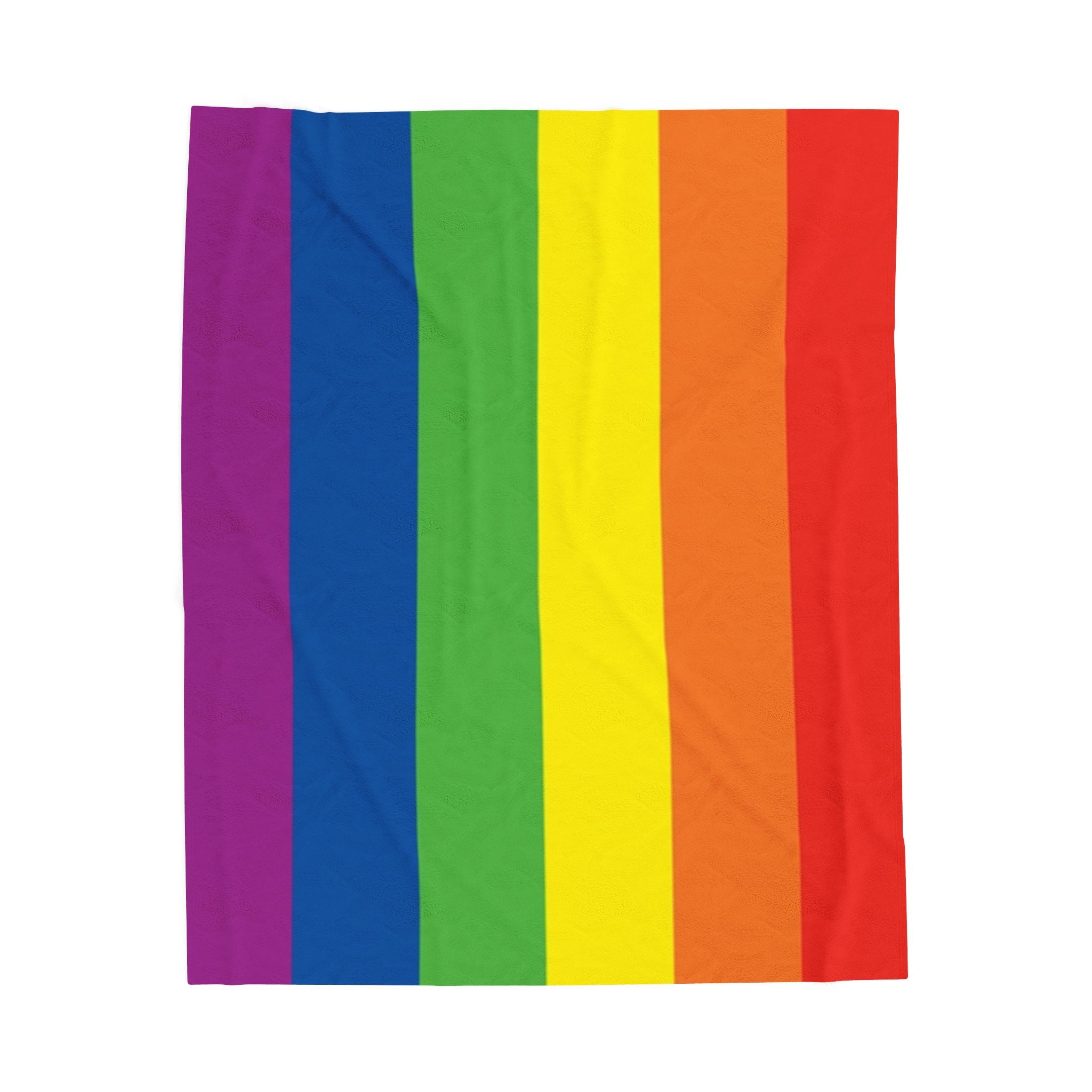 Rainbow Pride Flag Velveteen Plush Blanket