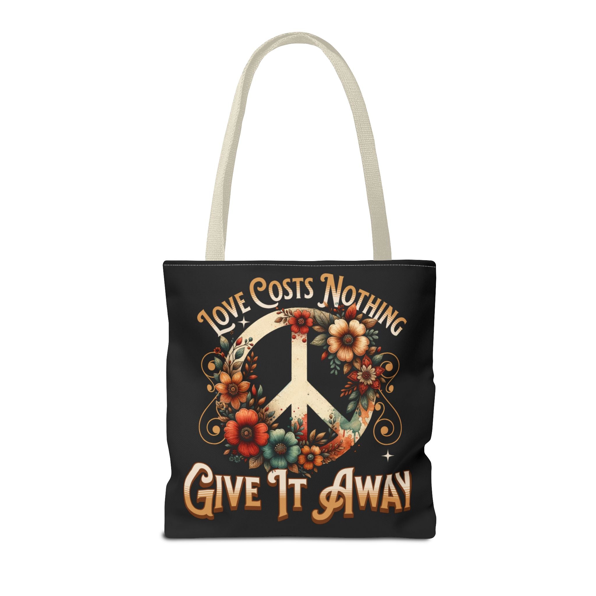 Love Costs Nothing, Give It Away Flag Tote Bag