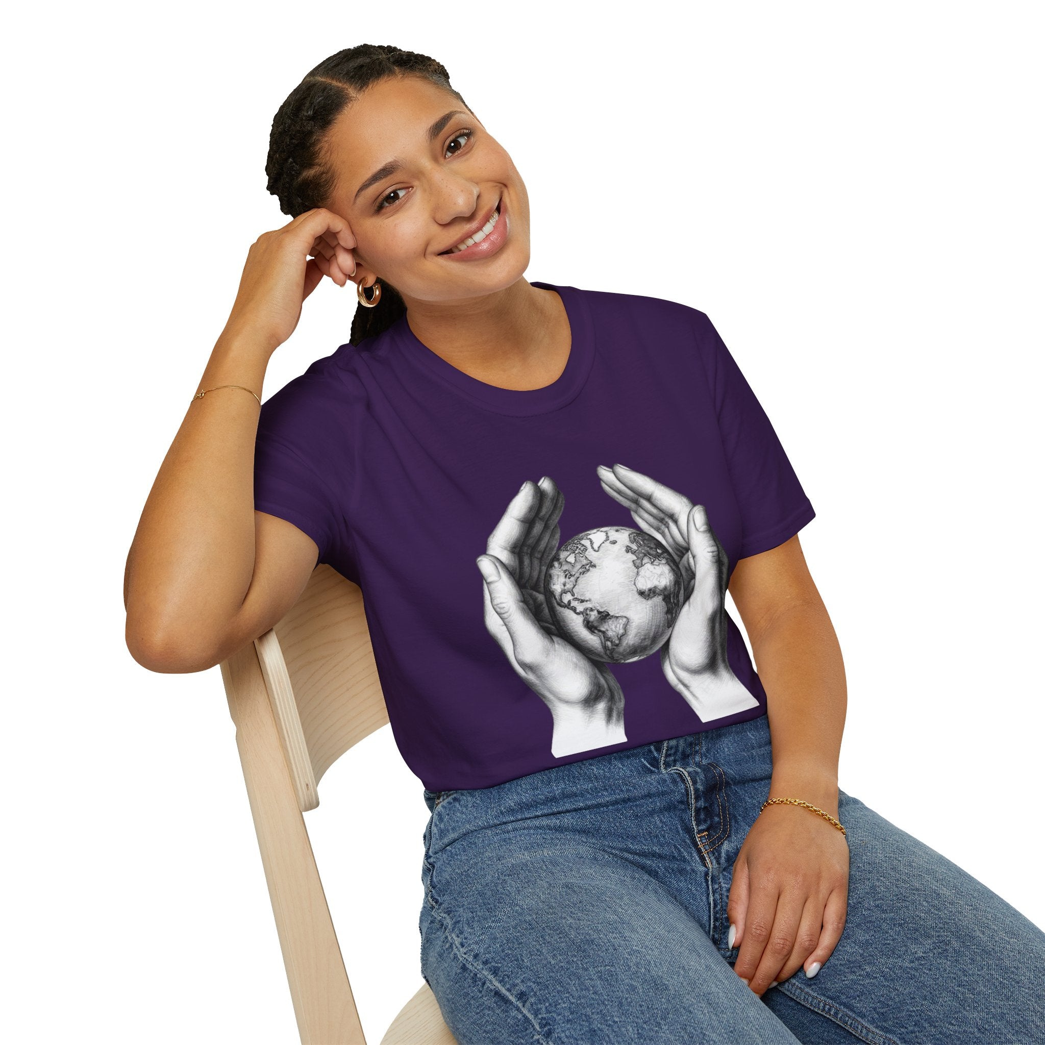 Earth in Your Hands T-Shirt — Protect the Planet Graphic Tee
