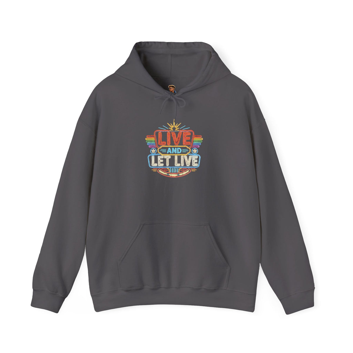 Live And Let Live Hoodie — Retro Peace Graphic Pullover