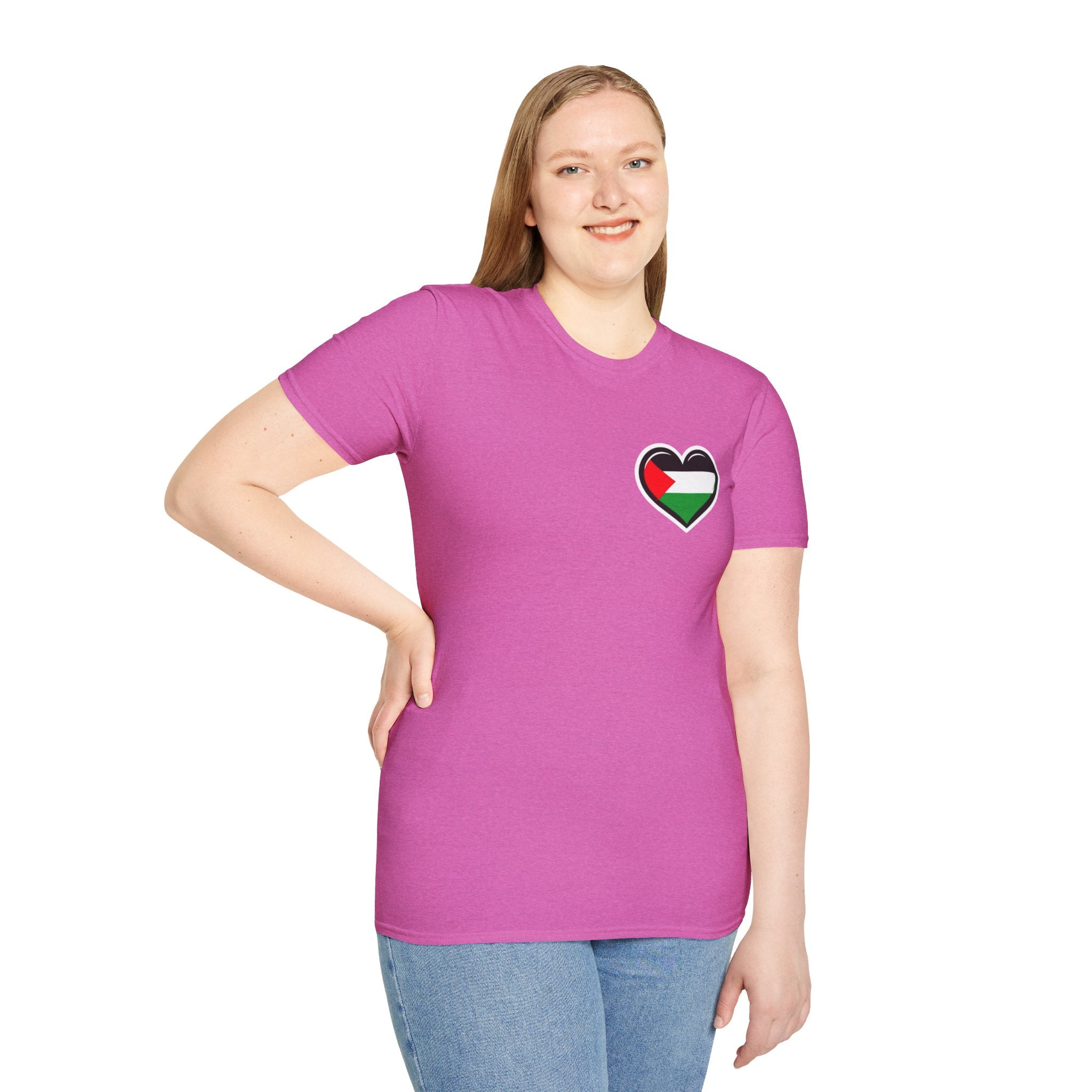 Unisex Softstyle T-Shirt: Stand with Gaza & We Are All Palestine Graphic Tee