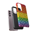 Rainbow Polka-Dot Tough Case for Android