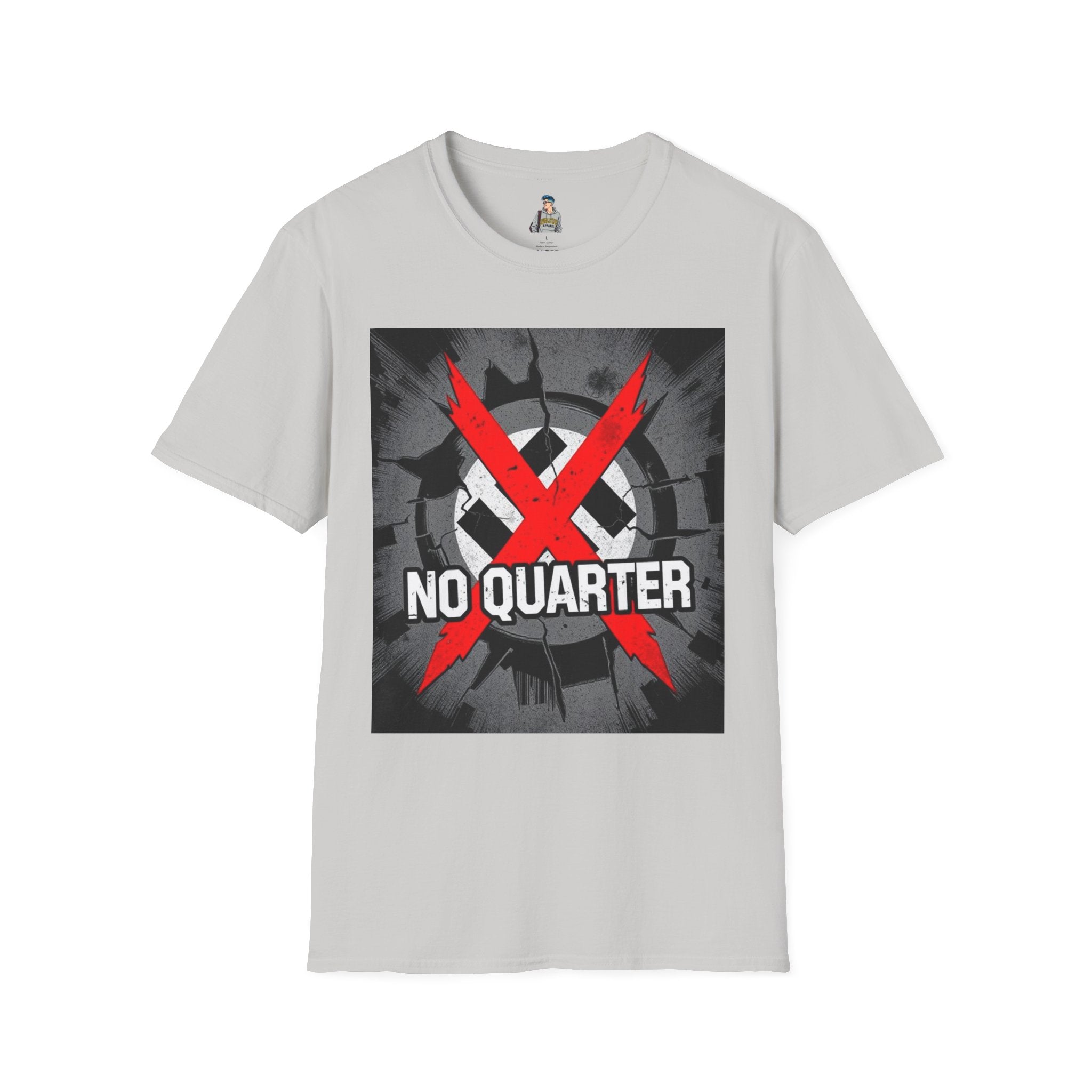 Unisex Softstyle T-Shirt - No Quarter for Fascists Graphic Tee