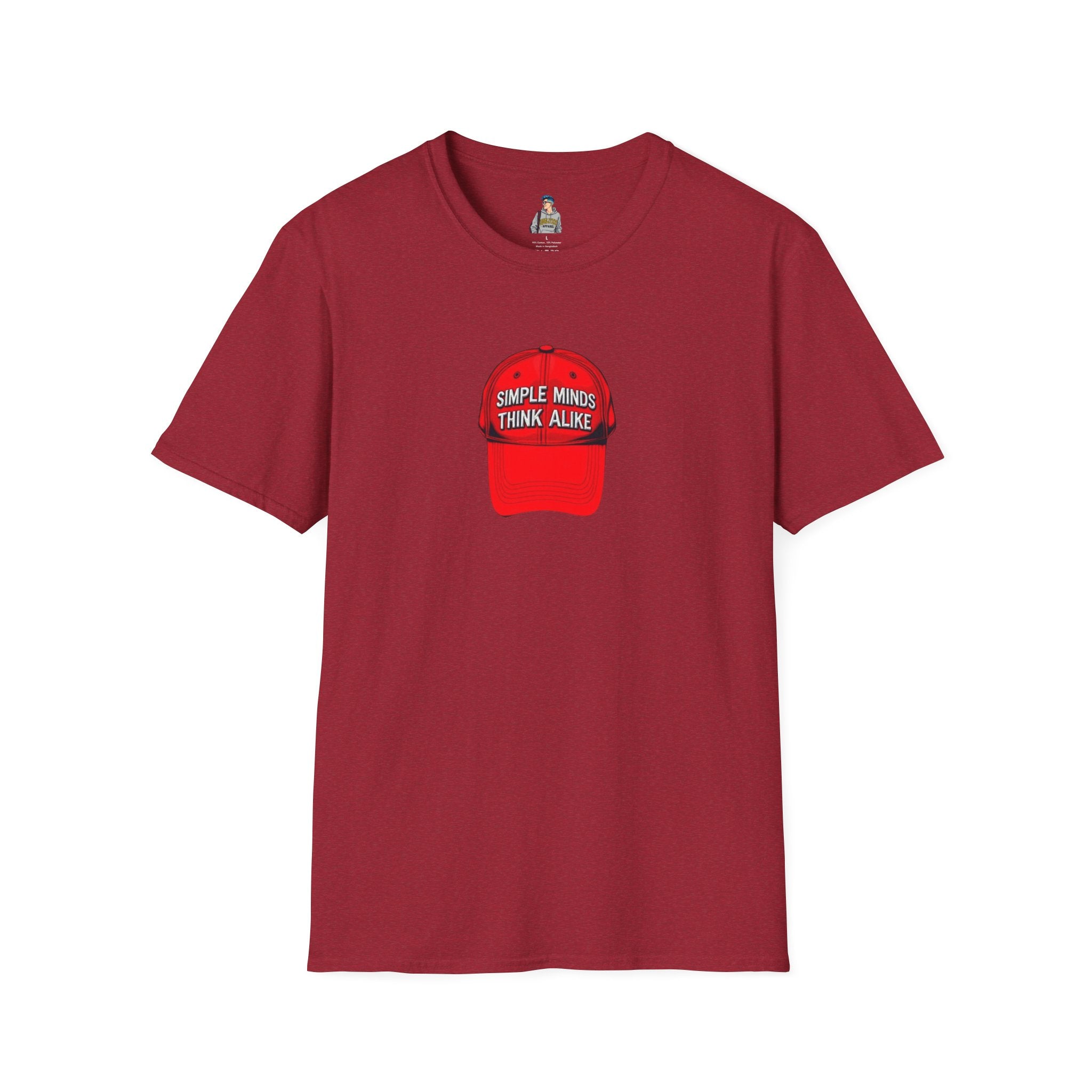 Unisex Softstyle T-Shirt - 'Simple Minds Think Alike' & 'Make America Think Again' Graphic Tee