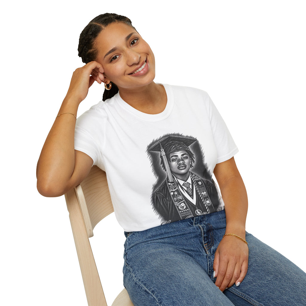 Portrait Front and Back - In Memory of Pierre Damas Bel T-Shirt