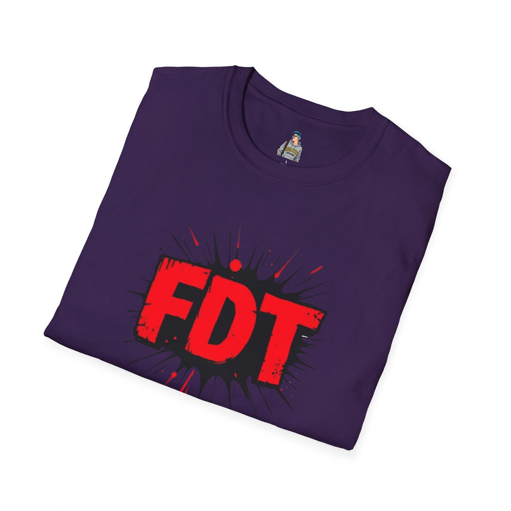 Unisex Softstyle T-Shirt with 'FDT' Graphic - Casual Streetwear for Everyday Style