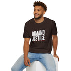 Demand Justice T-Shirt — Bold Protest Tee for Activists & Social Justice Supporters