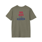 MAGA Values are NOT American Values Softstyle Unisex T-Shirt