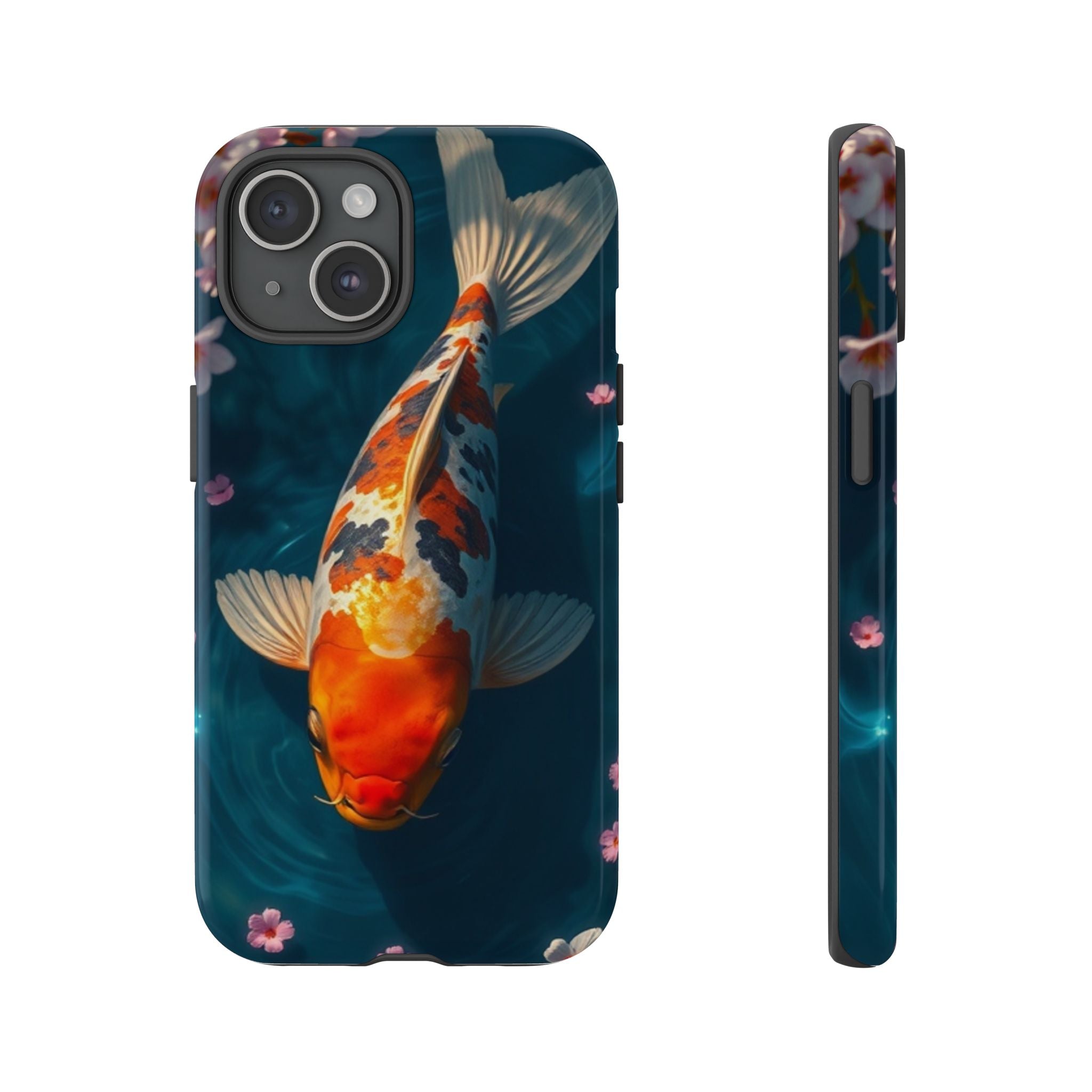 Peaceful Koi Cherry Blossom Tough Cases For Android & iPhone
