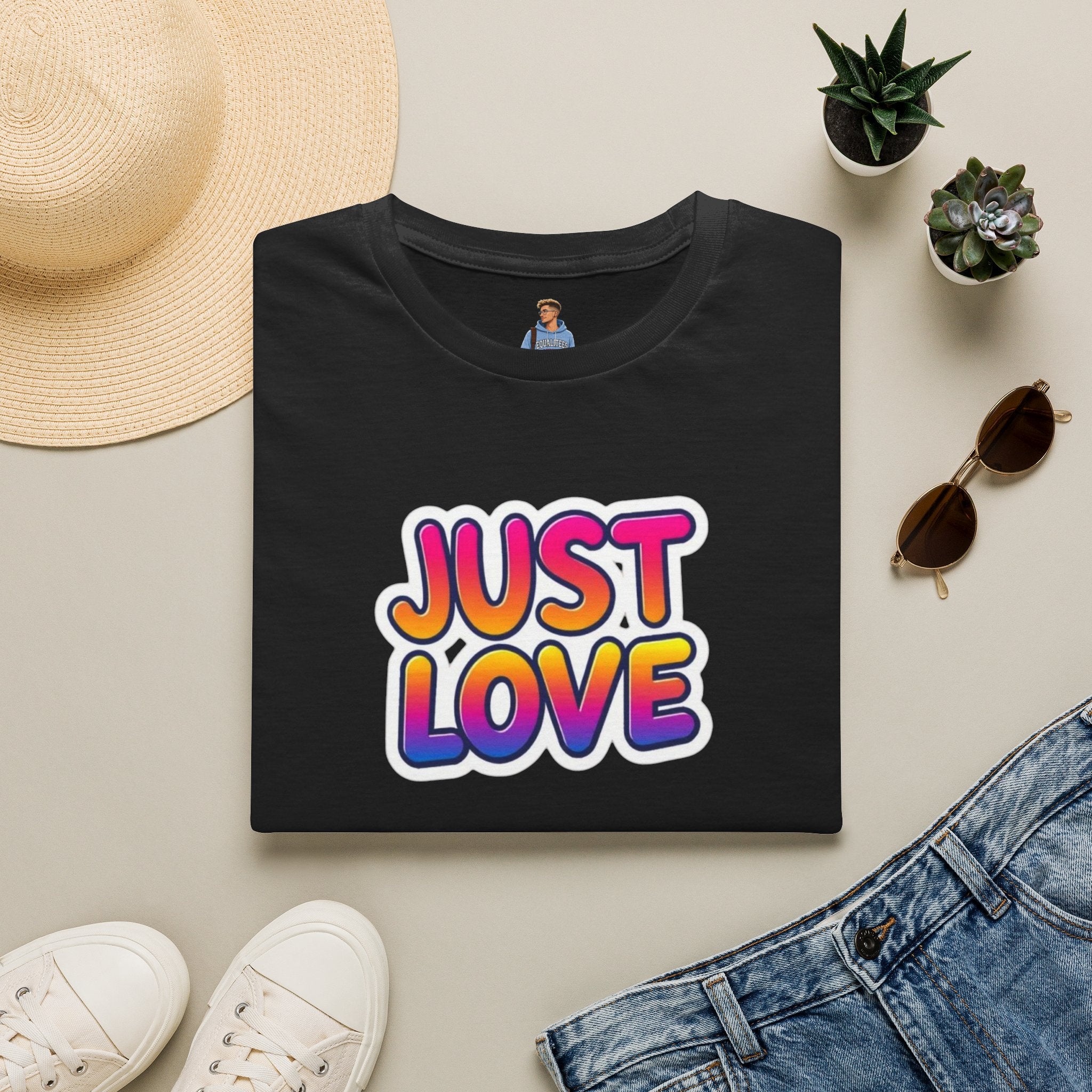 Just Love Unisex Softstyle T-Shirt | Perfect for Pride, Anniversaries, and Everyday Wear