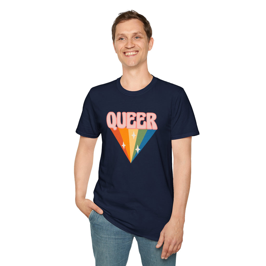 Queer Rainbow Sparkle Pride Tree Las Vegas T-Shirt