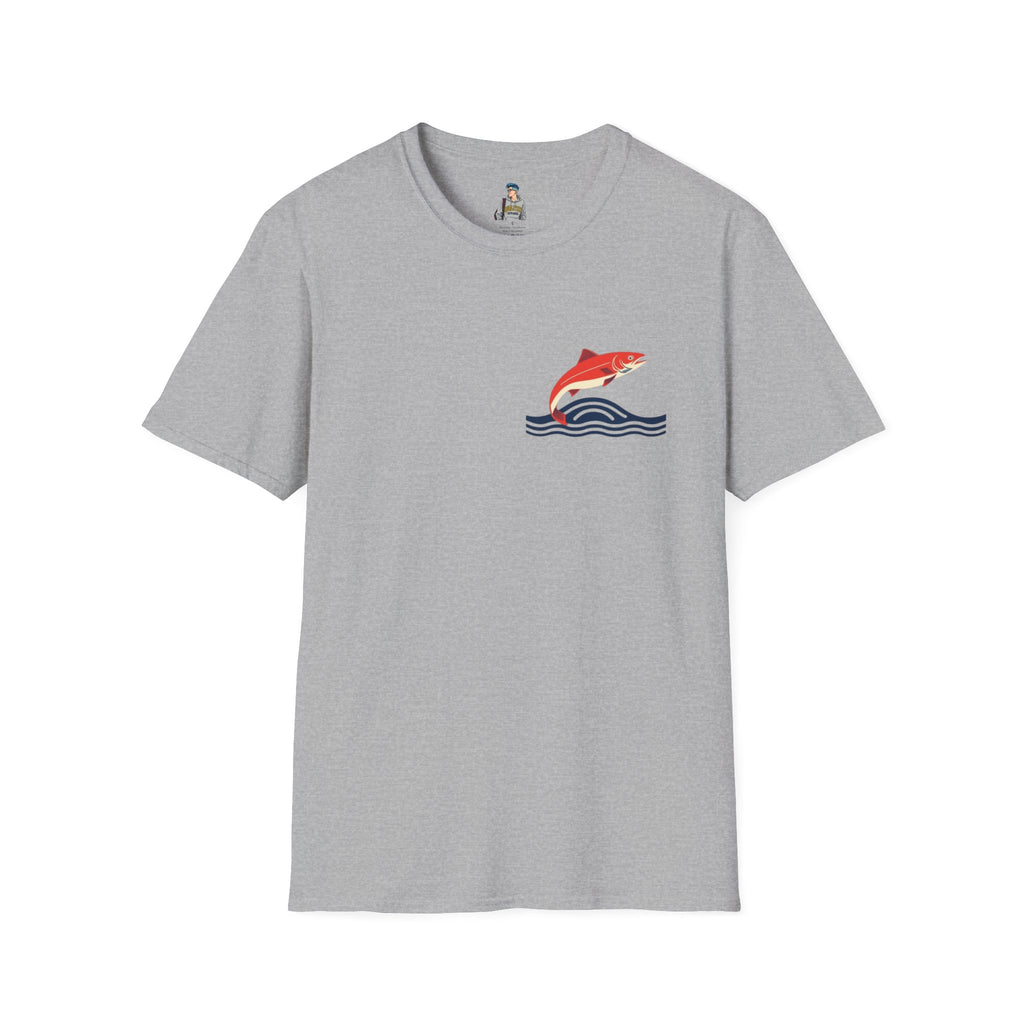 Jumping Salmon Native Pride Softstyle Unisex T-shirt