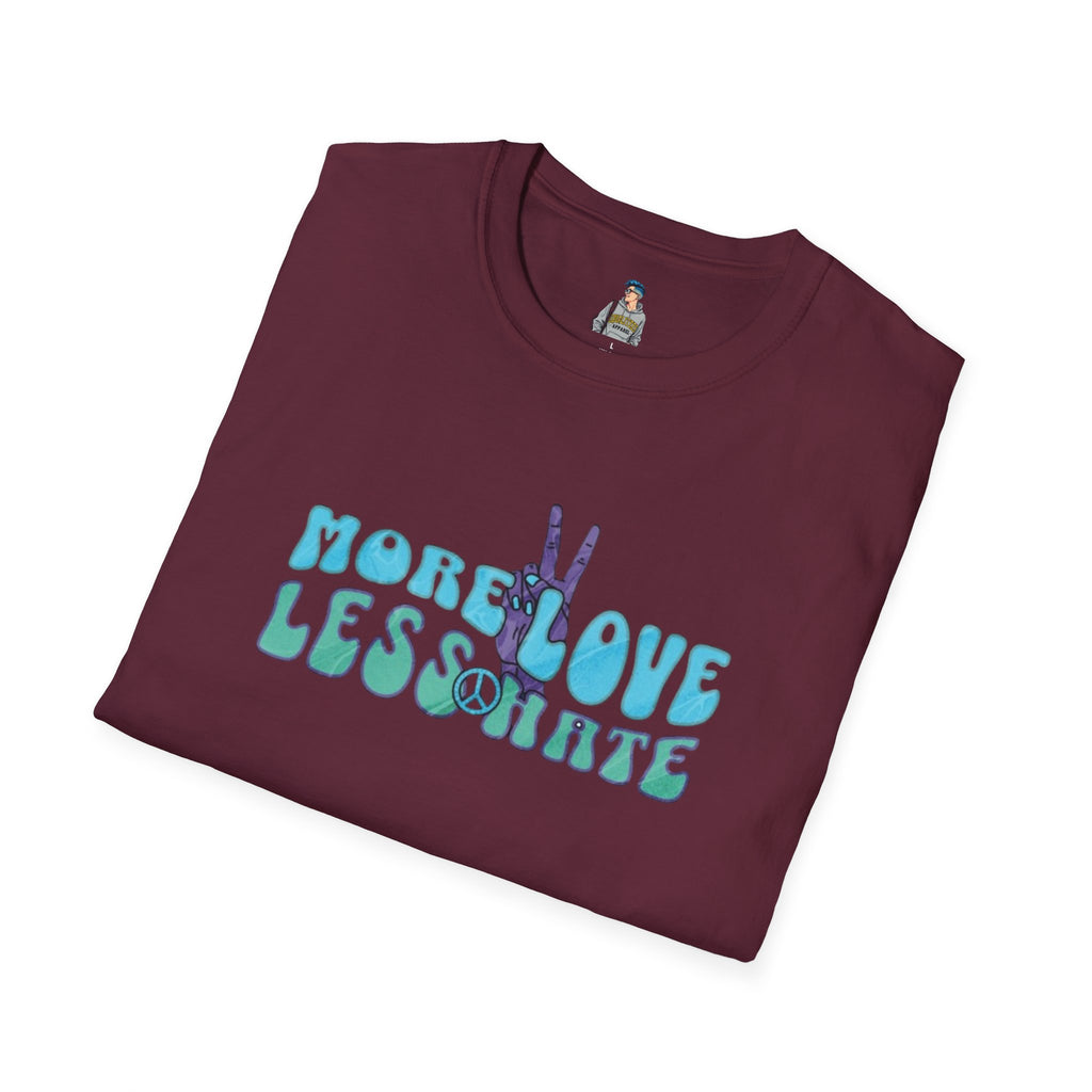 More Love Less Hate Unisex Softstyle T-Shirt