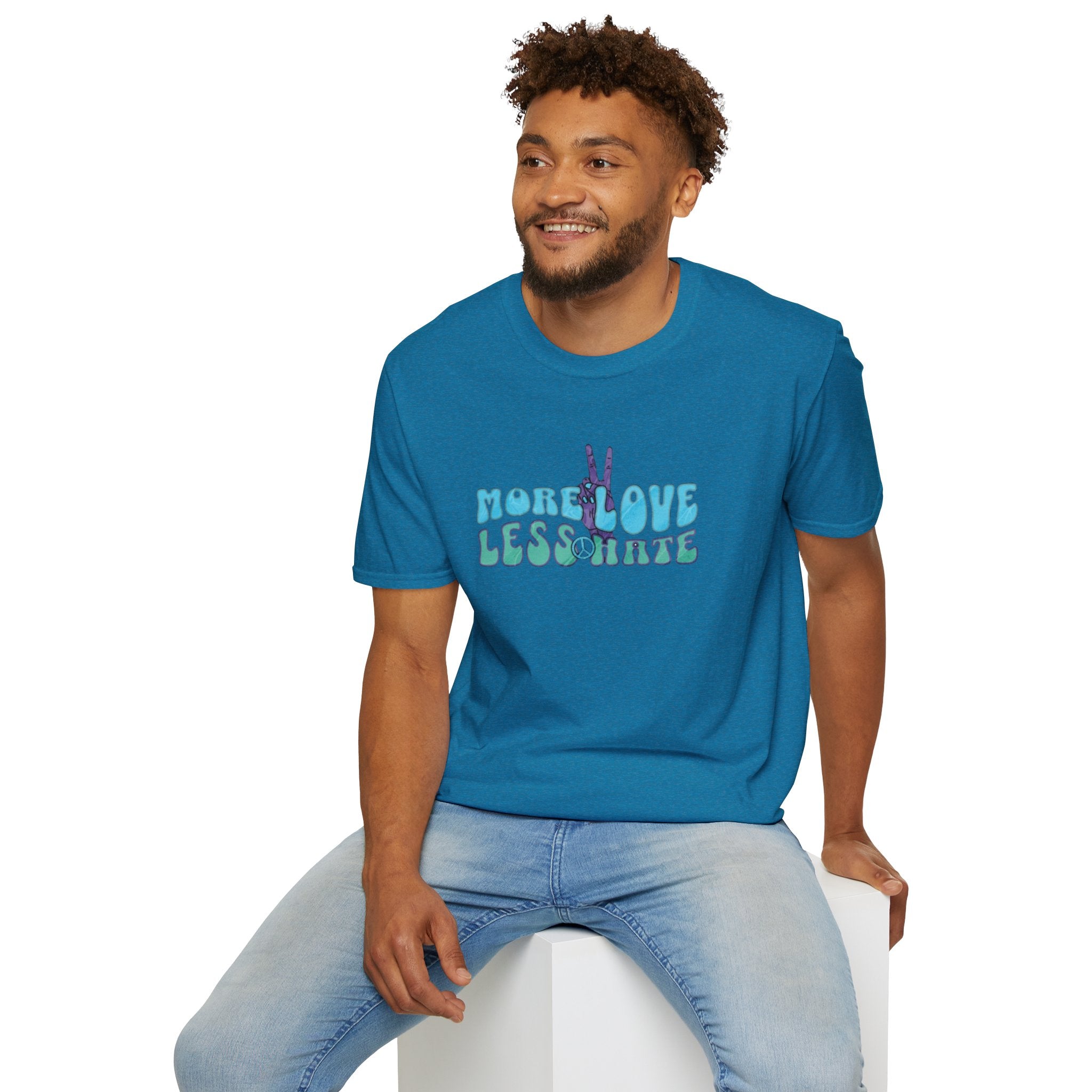 More Love Less Hate Unisex Softstyle T-Shirt