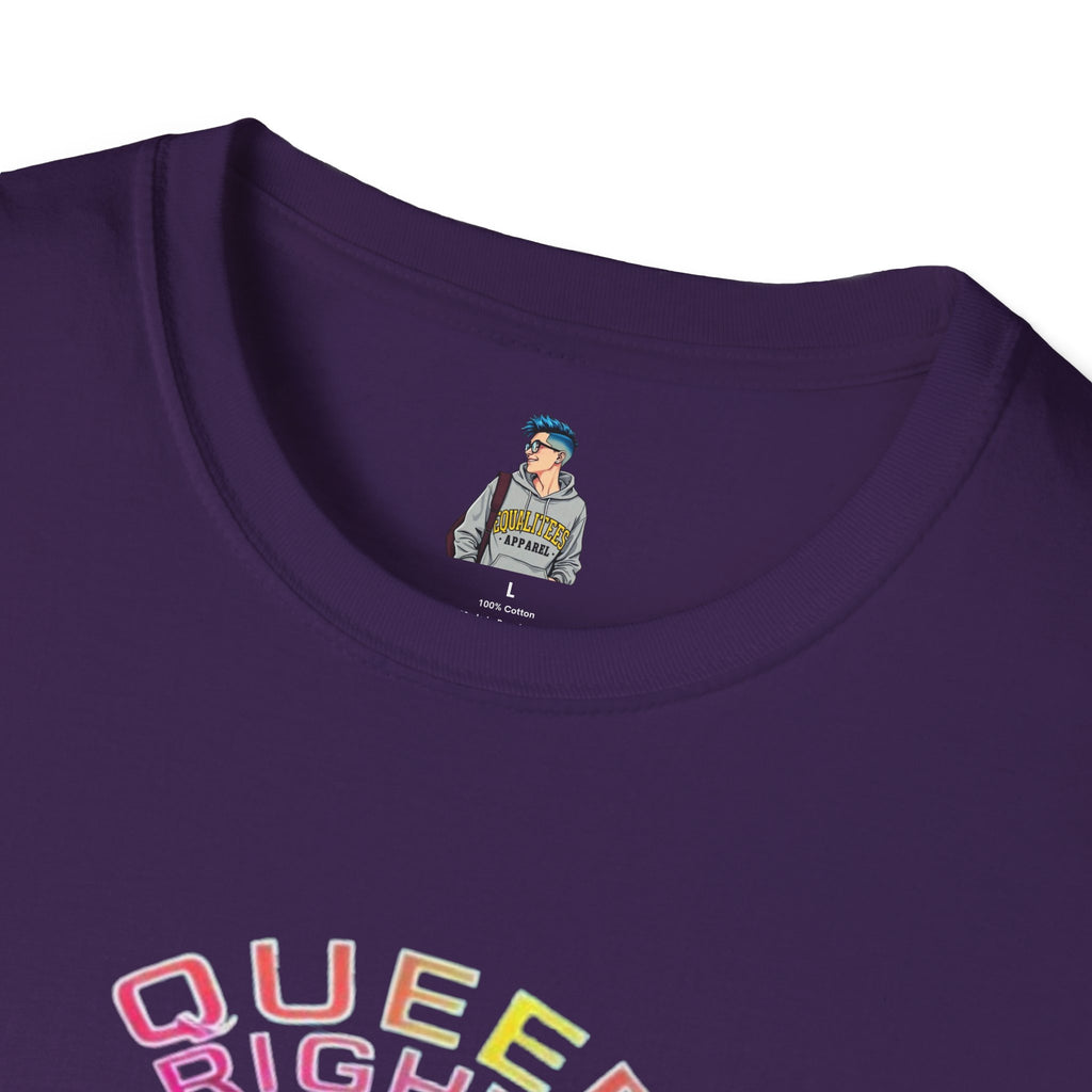 Unisex Softstyle T-Shirt - Queer Rights Are Human Rights Statement Tee