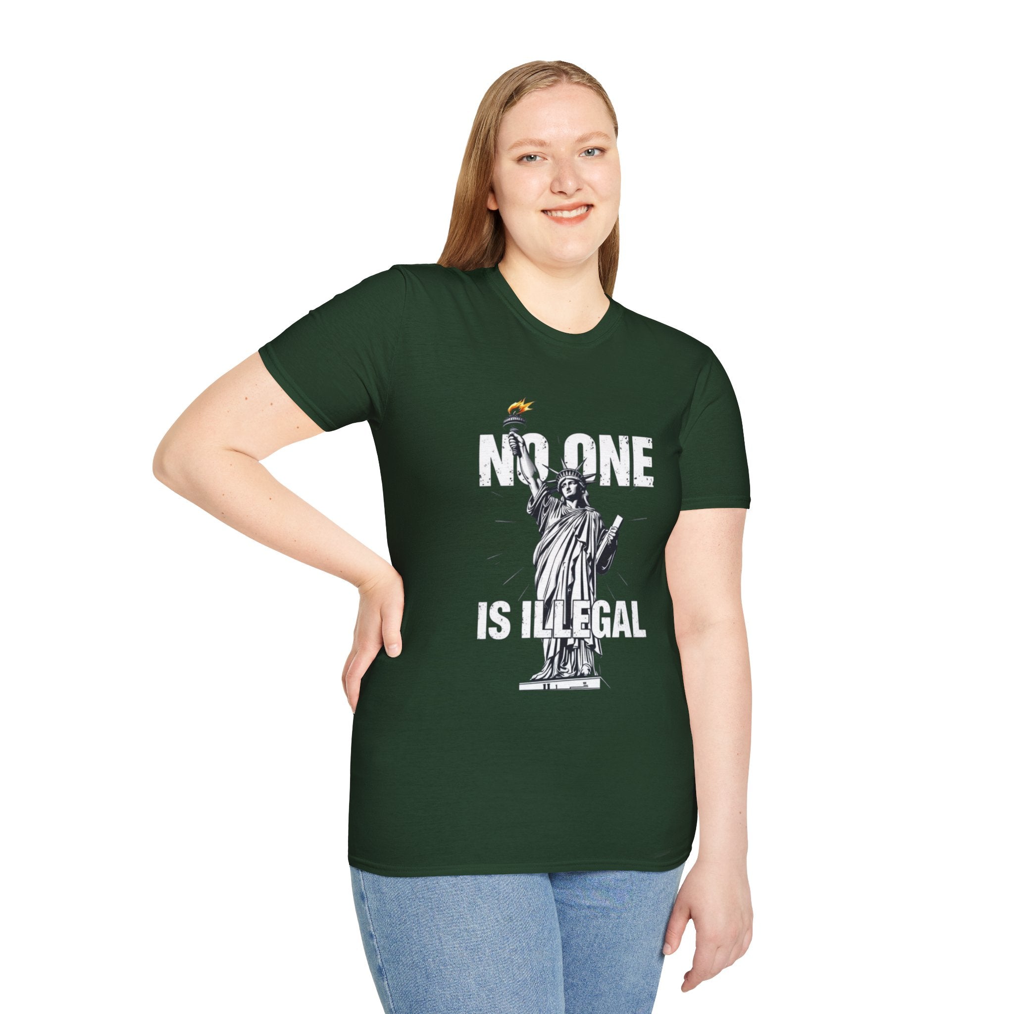 No One Is Illegal Graphic T-shirt