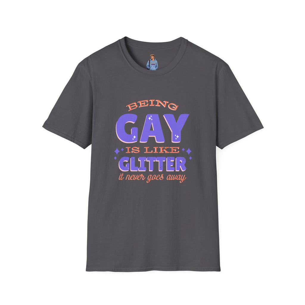 Being Gay Is Like Glitter Pride Tree Las Vegas T-Shirt