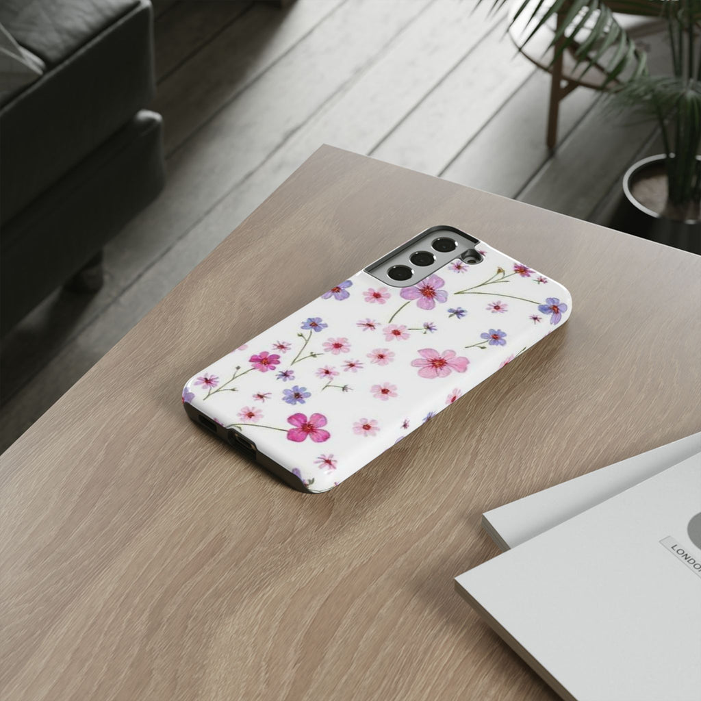 Pink Wildflower Tough Case for Android