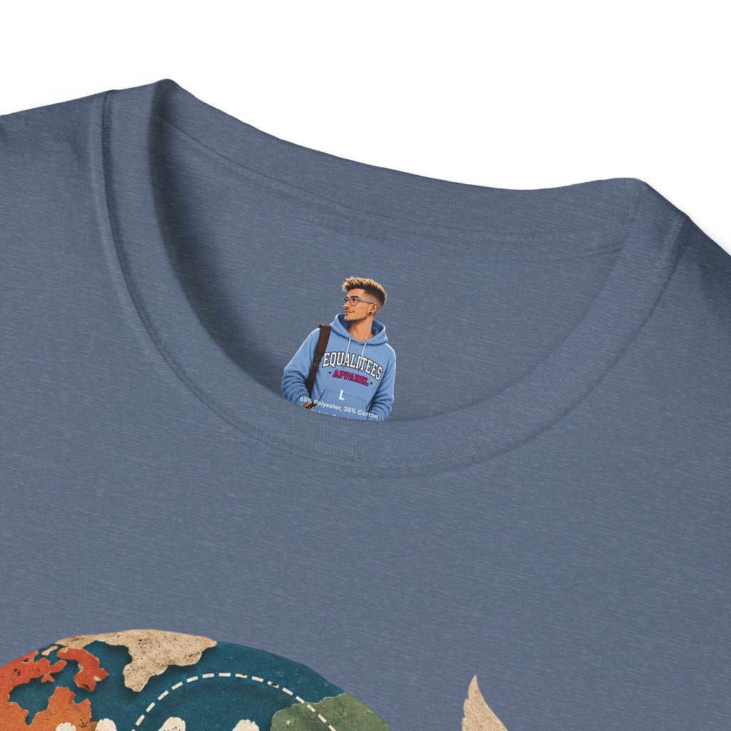 Humanity Has No Borders T-Shirt — Earth & Peace Graphic Tee