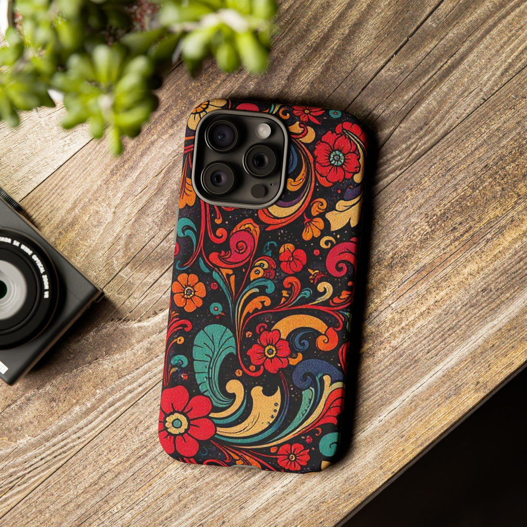 Floral Paisley Tough Case for iPhone — Vibrant Protective Phone Cover