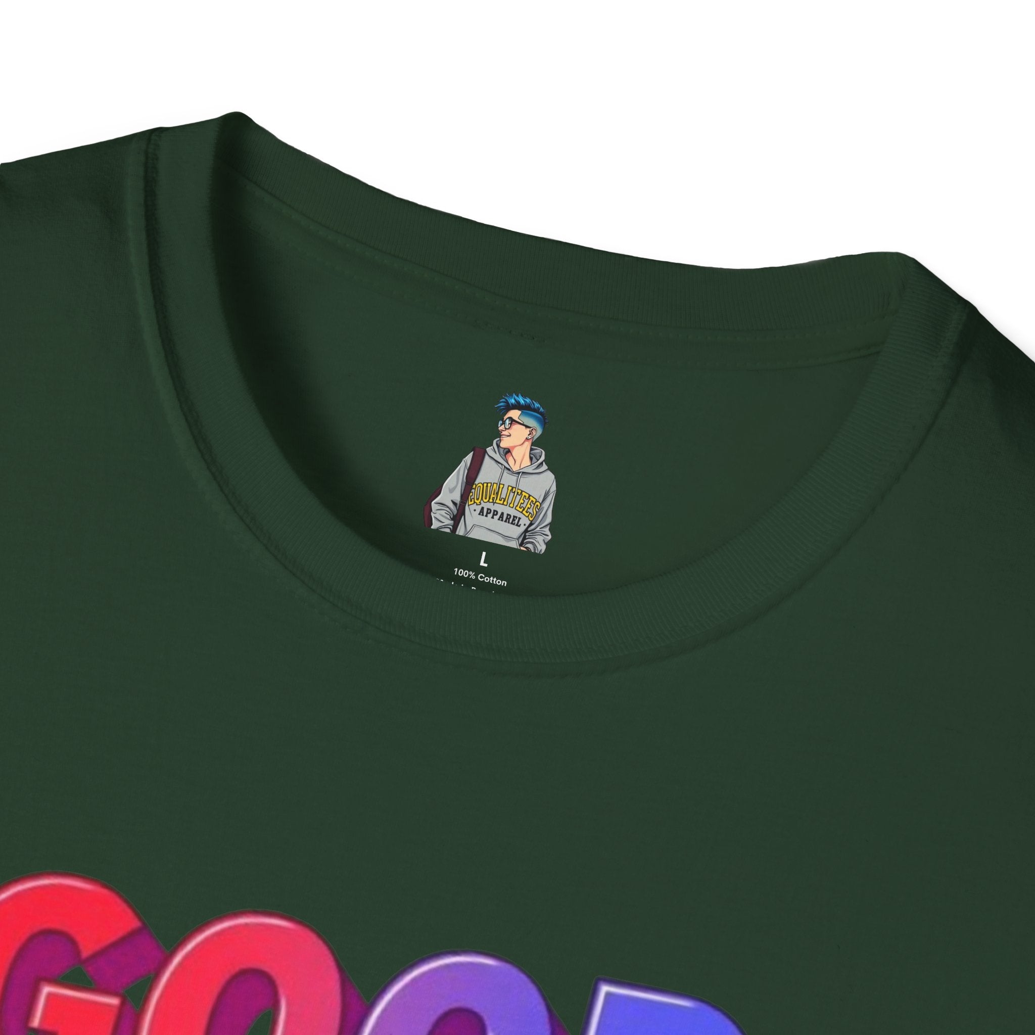 Unisex Softstyle T-Shirt - ' Rainbow Good Will Win' Positive Message Tee