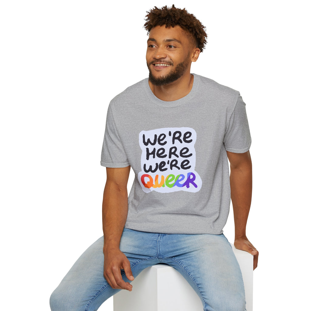 We’re Here We’re Queer Pride Tree Las Vegas T-Shirt