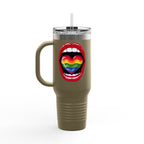 Rainbow Tongue Insulated Travel Mug - 40oz, Perfect for Pride Celebrations