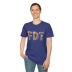 FDT Bold Floral Typography T-Shirt