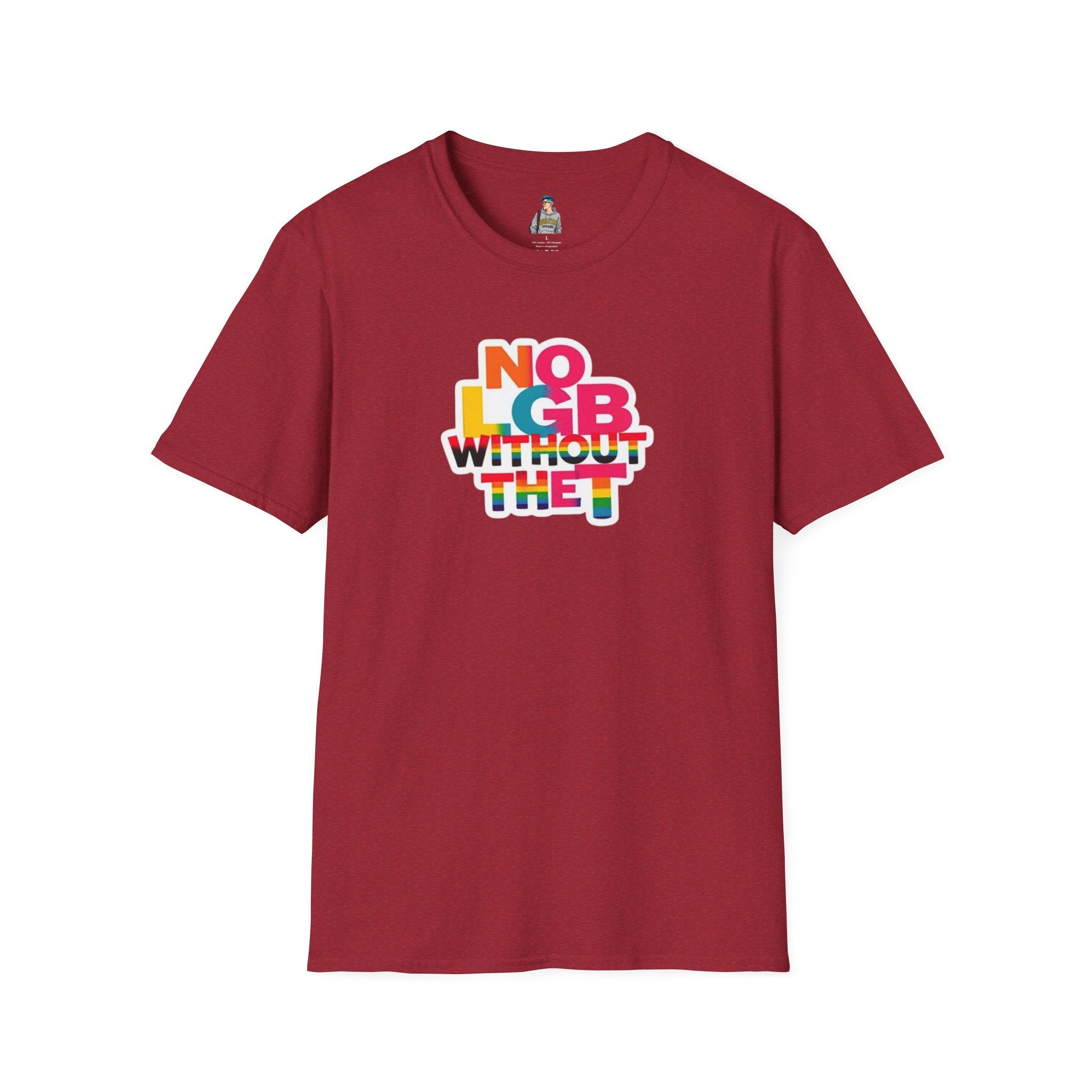 Unisex Softstyle T-Shirt - Trans Visibility No LGB Without the T Statement Tee