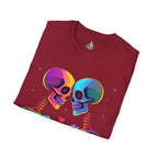 Rainbow Skeleton Love is Deeper Than Skin T-Shirt | Unisex Casual Tee